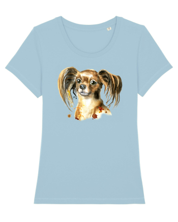 Cute Dog Sky Blue