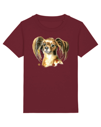 Cute Dog Burgundy