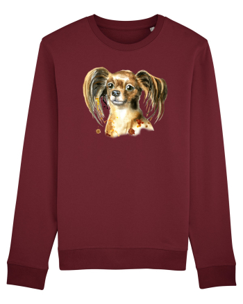 Cute Dog Burgundy
