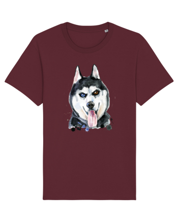Husky Painting Burgundy