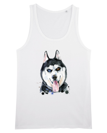 Husky Painting White