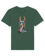 Doberman Painting Tricou mânecă scurtă Unisex Rocker