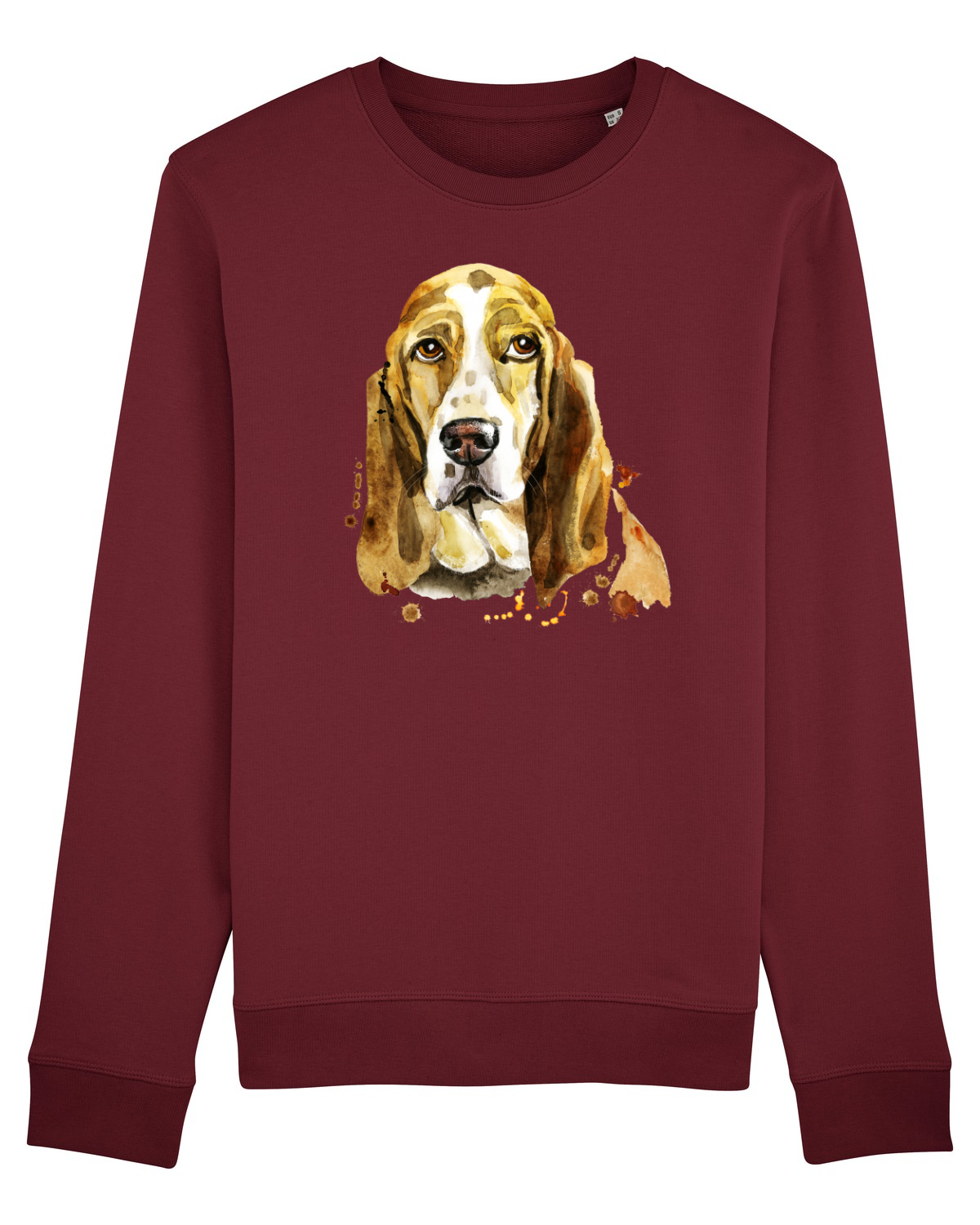 Bluză mânecă lungă Unisex Rise Burgundy