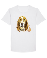 Droopy Painting Tricou mânecă scurtă guler larg Bărbat Skater