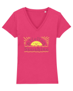 Hello Sunshine Tricou mânecă scurtă guler V Damă Evoker