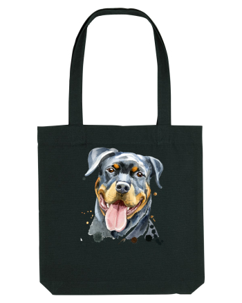 Rottweiler Painting Black