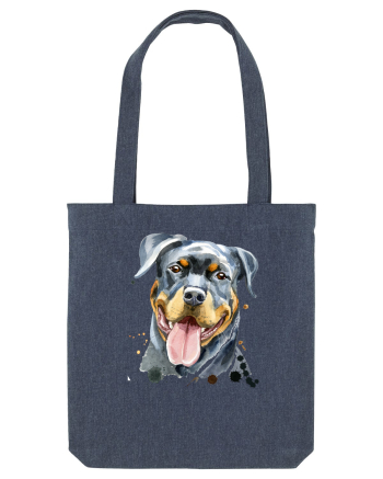 Rottweiler Painting Midnight Blue