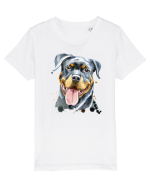 Rottweiler Painting Tricou mânecă scurtă  Copii Mini Creator