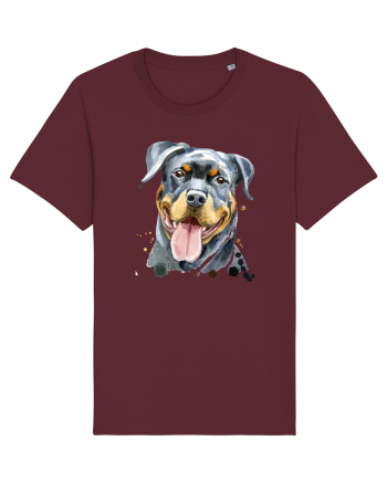 Rottweiler Painting Burgundy