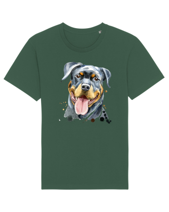 Rottweiler Painting Bottle Green