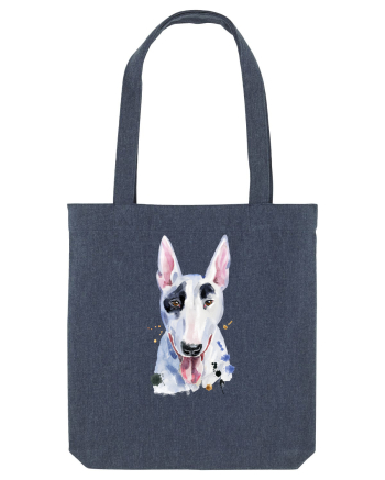 Bullterrier Painting Midnight Blue