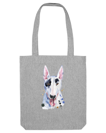 Bullterrier Painting Heather Grey