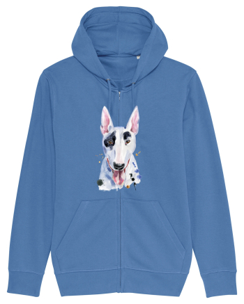 Bullterrier Painting Bright Blue