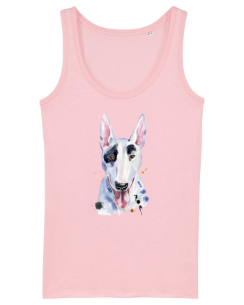 Bullterrier Painting Cotton Pink