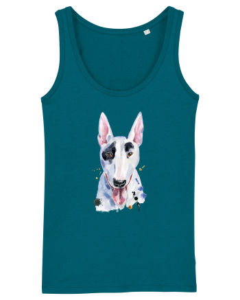 Bullterrier Painting Ocean Depth