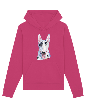Bullterrier Painting Raspberry