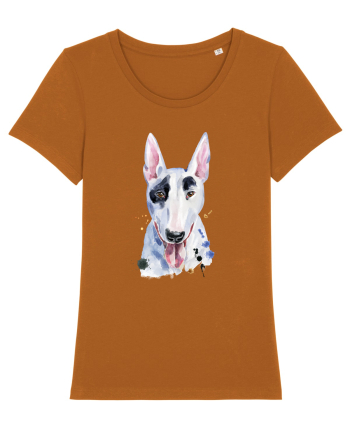 Bullterrier Painting Roasted Orange