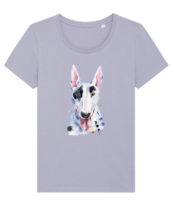 Bullterrier Painting Lavender