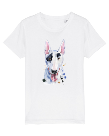 Bullterrier Painting White
