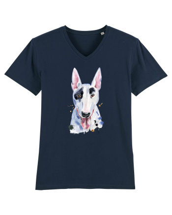 Bullterrier Painting French Navy