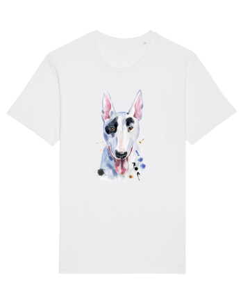 Bullterrier Painting White