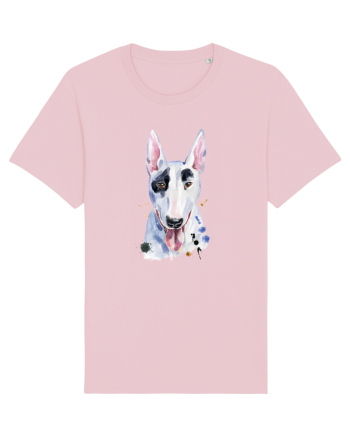 Bullterrier Painting Cotton Pink