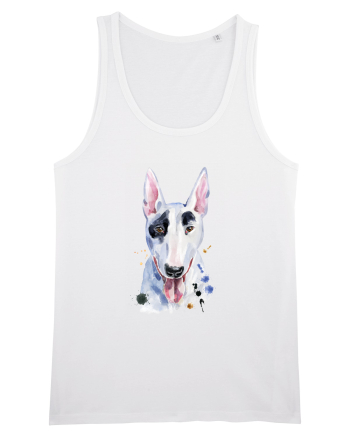 Bullterrier Painting White