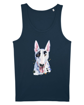Bullterrier Painting Navy
