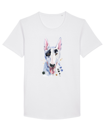 Bullterrier Painting White