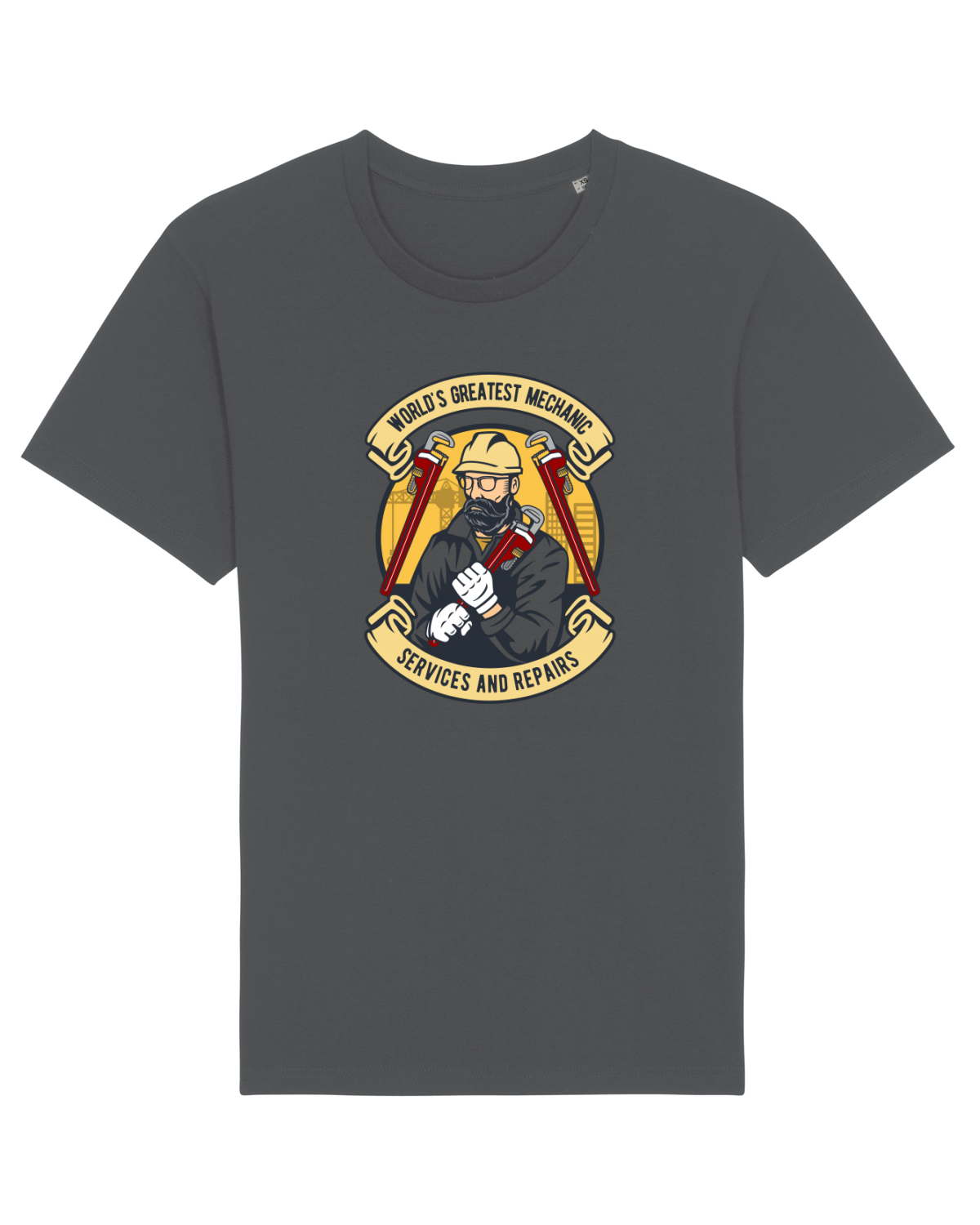Tricou mânecă scurtă Unisex Rocker Anthracite
