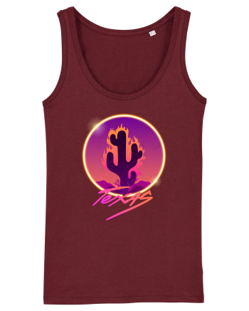 Texas Cactus Fire Burgundy
