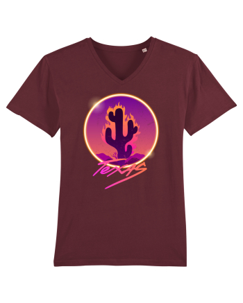 Texas Cactus Fire Burgundy