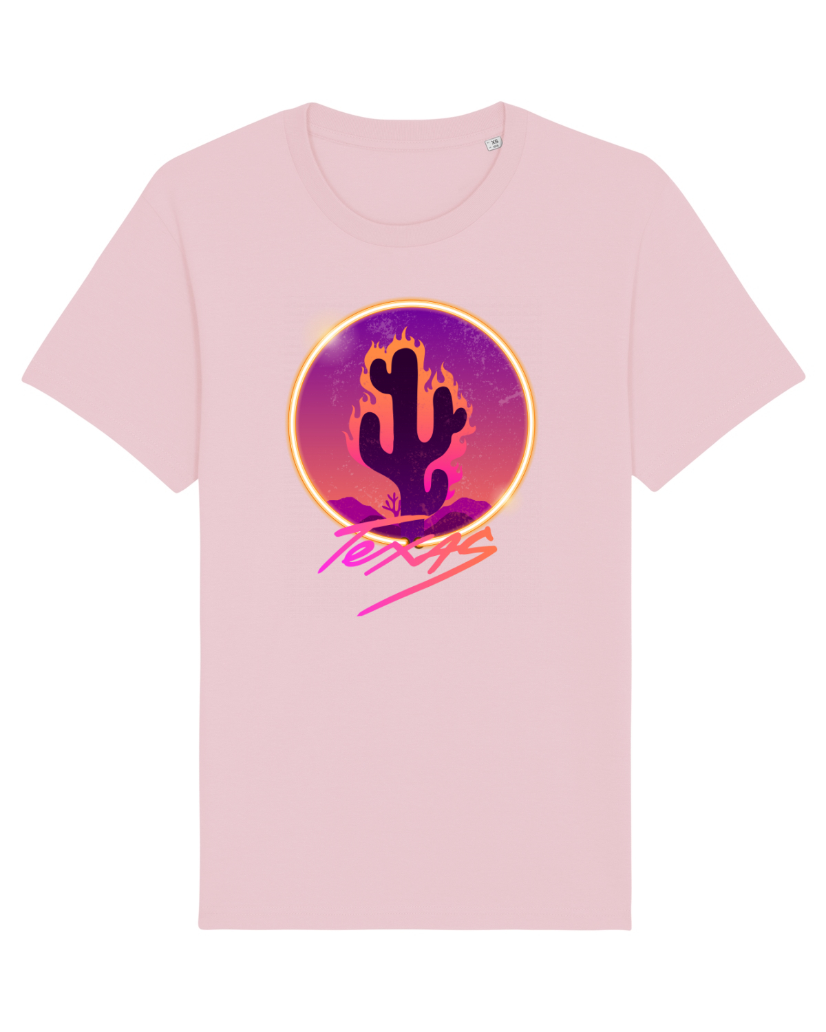 Tricou mânecă scurtă Unisex Rocker Cotton Pink