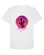 Texas Cactus Fire Tricou mânecă scurtă guler larg Bărbat Skater