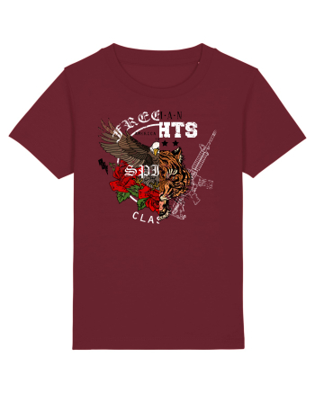 Tiger Eagle Retro Burgundy