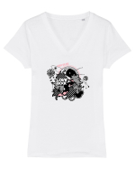 Love Rock Surf Tricou mânecă scurtă guler V Damă Evoker