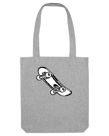 Skateboard Black and White Heather Grey