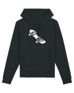 Skateboard Black and White Hanorac Unisex Drummer