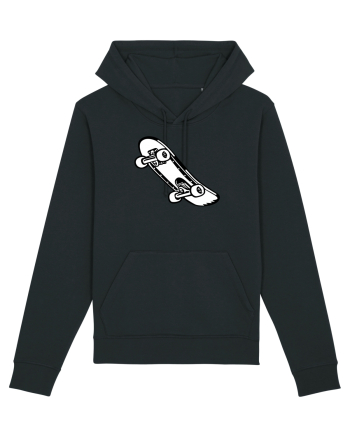 Skateboard Black and White Black