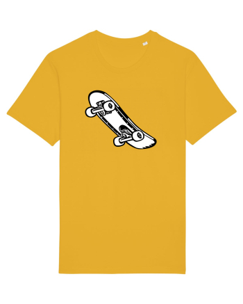 Skateboard Black and White Spectra Yellow