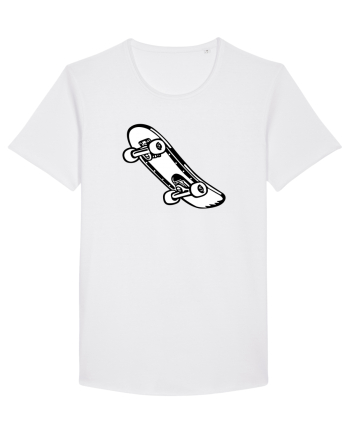 Skateboard Black and White White