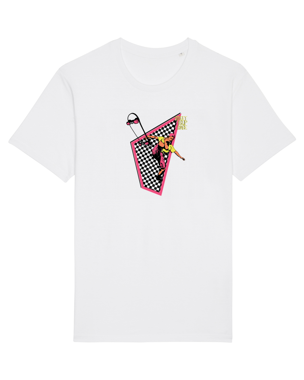 Tricou mânecă scurtă Unisex Rocker White
