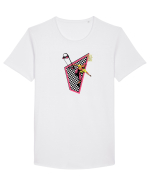 Street Skater Retro Tricou mânecă scurtă guler larg Bărbat Skater