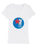 Skater Star Tricou mânecă scurtă guler V Damă Evoker