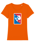 Skater Stars Logo Tricou mânecă scurtă guler larg fitted Damă Expresser