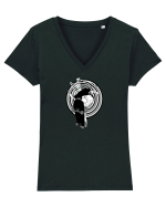 Skate Jump Cool Tricou mânecă scurtă guler V Damă Evoker