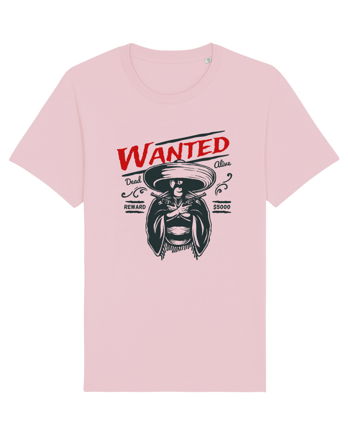 Tricou mânecă scurtă Unisex Rocker Cotton Pink