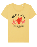 Roses Wolf Cool Tricou mânecă scurtă guler larg fitted Damă Expresser