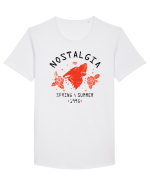 Roses Wolf Cool Tricou mânecă scurtă guler larg Bărbat Skater