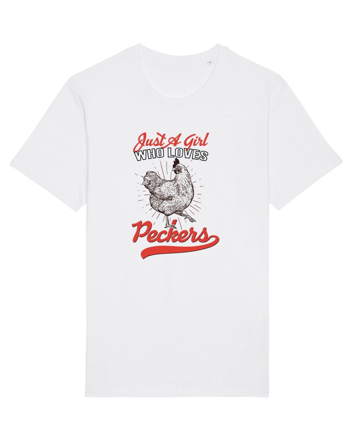 Tricou mânecă scurtă Unisex Rocker White